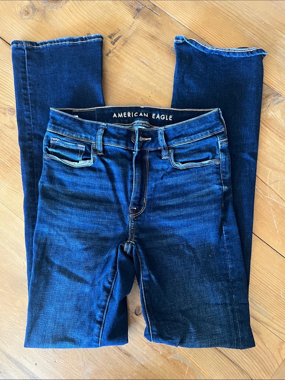 American Eagle Outfitters Deep Blue Skinny Jeans